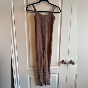 Aritzia TNA Deep Pink/Tan Jumpsuit